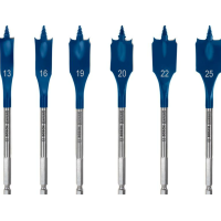 BOSCH 6PC SELFCUT SPEED FLAT WOOD BIT SET