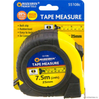 MARKSMAN 7.5M X 25MM TAPE MEASURE