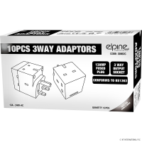 MARKSMAN 13AMP 3 WAY MAINS ADAPTOR BS1363