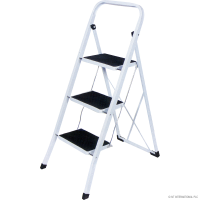 MARKSMAN 3 STEP RUBBER LADDER WITH NON SLIP CARPET