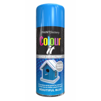 PAINT FACTORY 400ML M/PURPOSE SPRAY PAINT- BLUE GLOSS