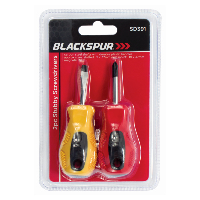 BLACKSPUR 2PC STUBBY SCREWDRIVER SET