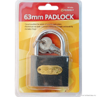MARKSMAN 63MM BLACK IRON PADLOCK