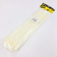 MARKUP 100PC 5 X 380MM WHITE CABLE TIES