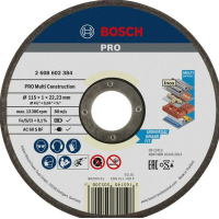 BOSCH 115 x 1 x 22.23mm MULTI MATERIAL CUTTING DISC