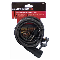 BLACKSPUR 72"/6' (10mm x 1.8m) HEAVY/D CABLE BICYCLE LOCK