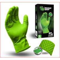 RHINO GRIP GREEN X-LARGE NITRILE GLOVES - PACK OF 50