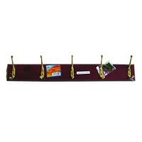 BLACKSPUR 5 HOOK COAT RACK MAHOGANY