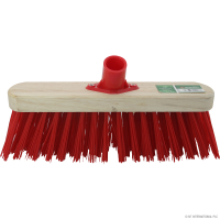 MARKSMAN 12"(30CM) STIFF RED PVC BROOM HEAD