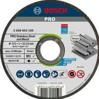 BOSCH STD 115 X 1 X 22.23mm INOX THIN CUTTING DISC