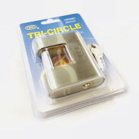 MARKUP 80MM ARMOURED TRI-CIRCLE PADLOCK