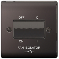 BG Nexus Metal Black Nickel Fan Isolator Switch