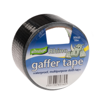 ULTRATAPE 2" (50mm) X 10M BLACK GAFFER/ CLOTH TAPE