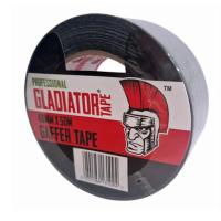 GLADIATOR 2" X 50M BLACK GAFFER TAPE
