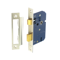 SECURIT 3 LEVER 63MM SASH LOCK NICKEL PLATED WITH 4 KEYS