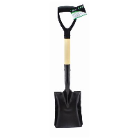 BLACKSPUR SQUARE HEAD MICRO SHOVEL WITH WOODEN HANDLE