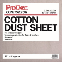 PRODEC CONTRACTOR COTTON DUST SHEET 12'X9' APPROX.