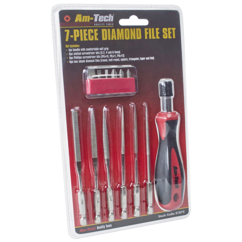 AMTECH 7PC HAND DIAMOND FILE SET | Mark up Wholesale