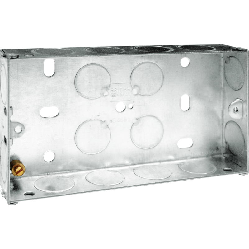 BG 25MM DOUBLE METAL BACK BOX Mark up Wholesale