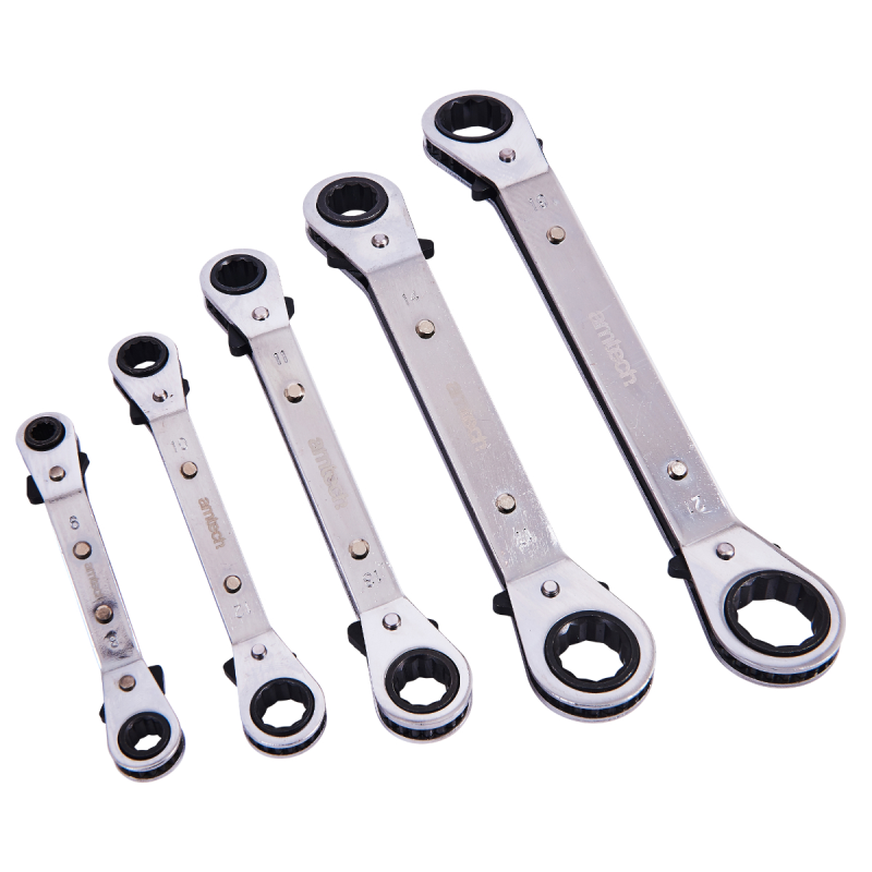 AMTECH 5PC OFFSET RING RATCHET WRENCH SET Mark up Wholesale