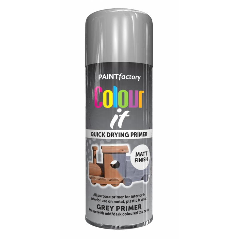 Paint Factory 400Ml M/Purpose Spray Paint Grey Primer Mark up Wholesale