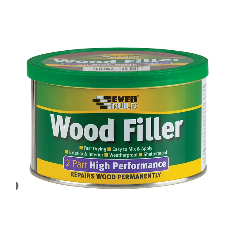 Everbuild Multi-Purpose Wood Filler - Light Oak, 250ml, Waterproof