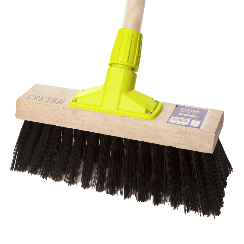 Cottom 12" Plastic Yard Brush Head Mark up Wholesale