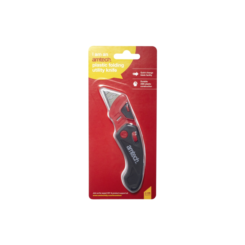 Amtech Folding Plastic Utility Knife Mark up Wholesale