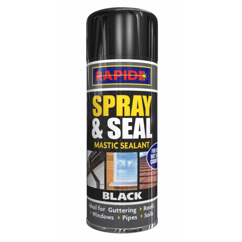 Rapide Spray And Seal Mastic Sealant Black 300Ml Mark up Wholesale