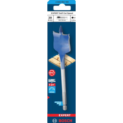 BOSCH 28mm x 152mm SELFCUT SPEED FLAT WOOD BIT