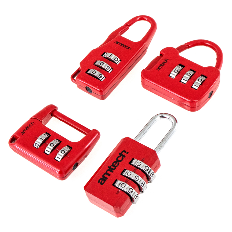 Amtech 4Pc Combination Padlock Set Mark up Wholesale