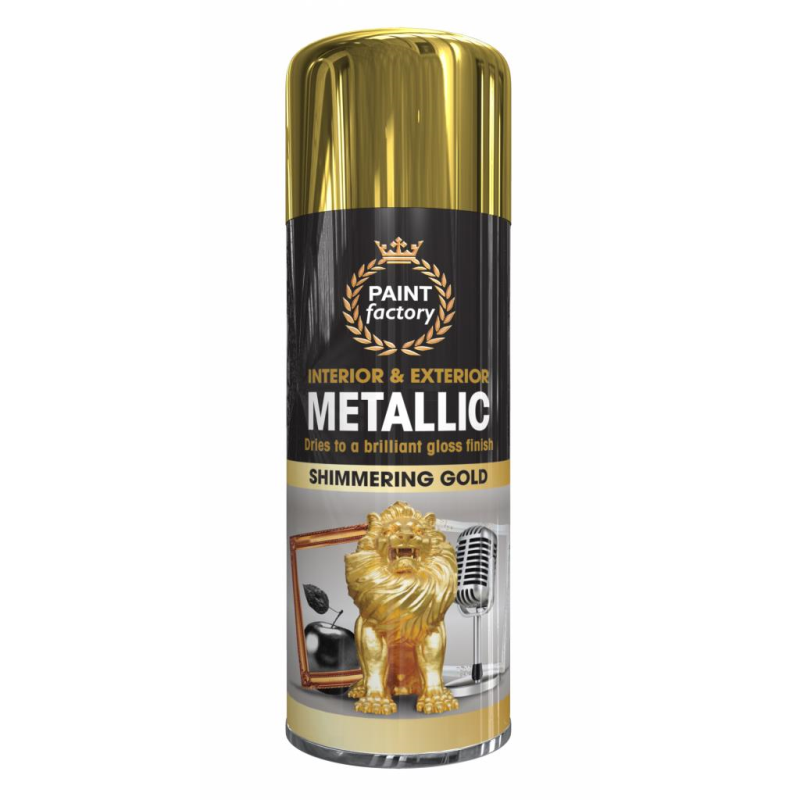 Paint Factory 400Ml M/Purpose Spray Paint Gold Mark up Wholesale