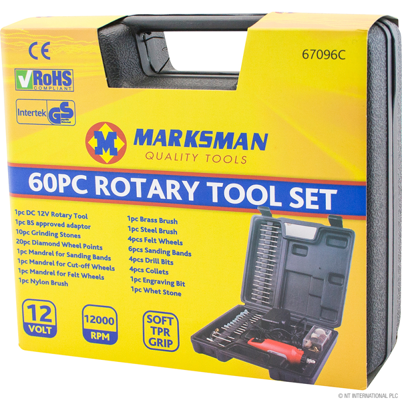 Marksman 60Pc Rotary Tool Set Mark up Wholesale