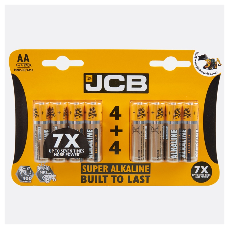 Jcb 8 Pack Super Alkaline Batteries Aa Mark up Wholesale